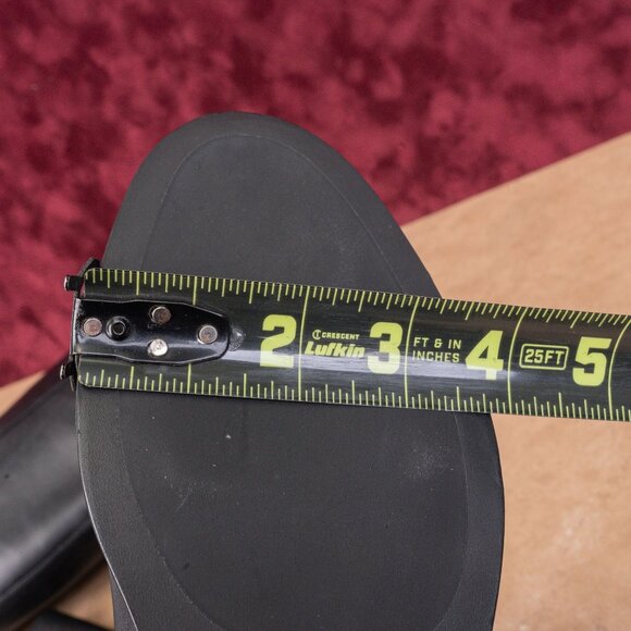 Tory Burch Women The Riding Black Leather Luxe T Logo Fashion Knee Boots sz 7.5 - Picture 8 of 10